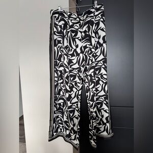 Black and White Patterned Pants